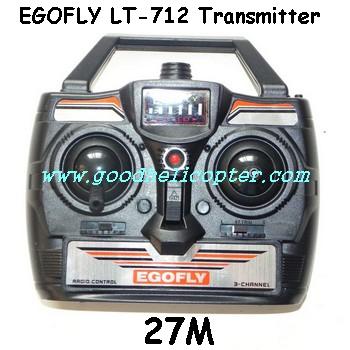 egofly-lt-712 helicopter parts transmitter (27M)